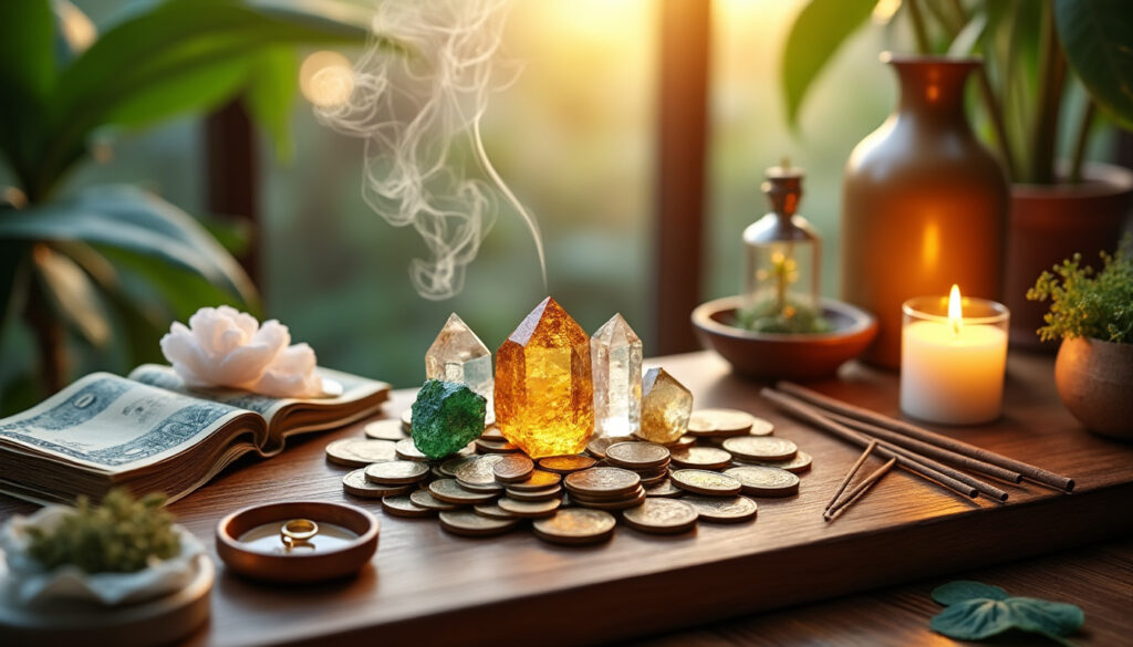dĂ©couvrez comment utiliser les cristaux pour un rituel dâabondance afin dâattirer lâargent et la prospĂ©ritĂ© dans votre vie. techniques simples et efficaces pour harmoniser Ă©nergie et richesse.