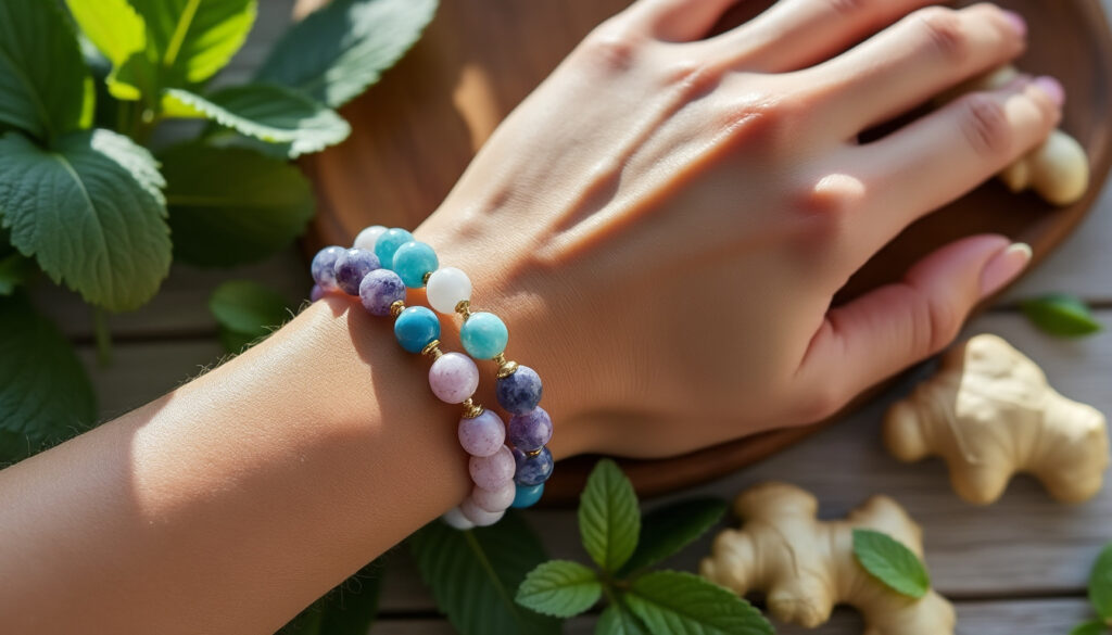 dĂ©couvrez comment soulager les nausĂ©es naturellement grĂące Ă l'efficacitĂ© des bracelets en pierre, une mĂ©thode douce et naturelle pour un bien-ĂȘtre au quotidien.