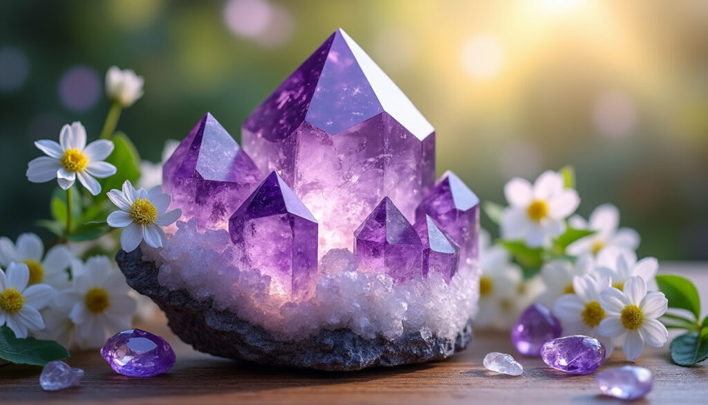 découvrez les bienfaits de l'améthyste pour la protection spirituelle et le calme intérieur, une pierre précieuse favorisant la sérénité et l'équilibre émotionnel.
