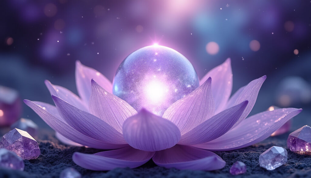 explorez le chakra couronne (sahasrara), symbole de spiritualité élevée, et découvrez comment les cristaux peuvent harmoniser votre énergie pour un bien-être profond.